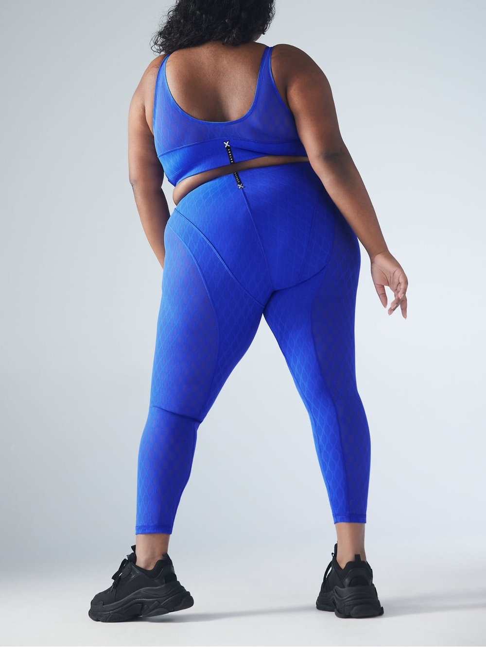 Savage‎ X Fenty Peak Performance High-Waist X Mesh Legging True Blue 2X NWT - Picture 3 of 10